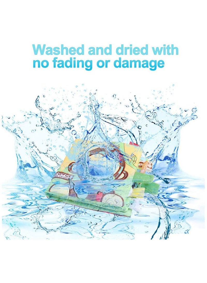 4 قطع / مجموعة كتب للأطفال الرضع من القماش الناعم المجعد على شكل حيوانات كرتونية في مرحلة ما قبل المدرسة التعليمية المبكرة - 4 قطع - Image 3